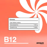 Vitamina B12 - Tabletas masticables 1000mcg - Zempure