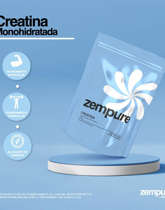 Creatina Monohidratada - Bolsa de 500 gr - Zempure