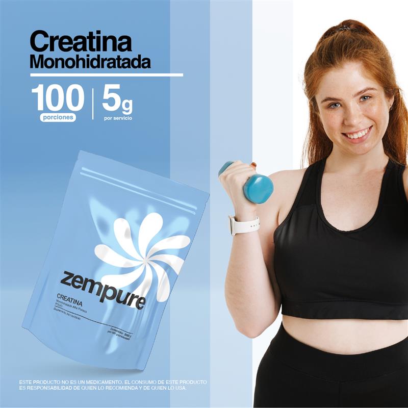 Creatina Monohidratada - Bolsa de 500 gr - Zempure