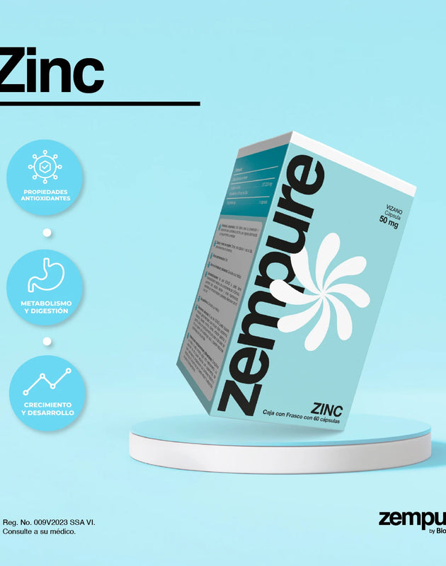 ⁠Zinc - Cápsulas de 50 mg - Zempure