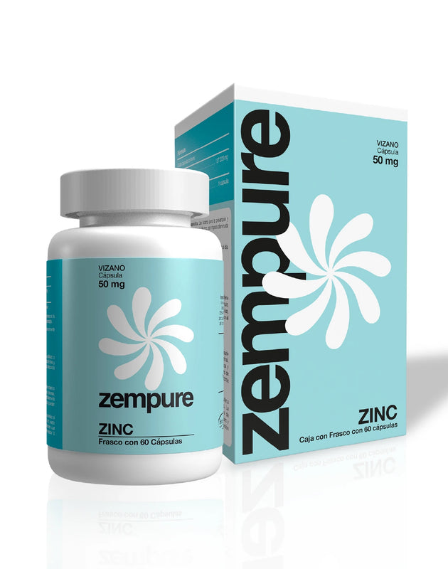 ⁠Zinc - Cápsulas de 50 mg - Zempure