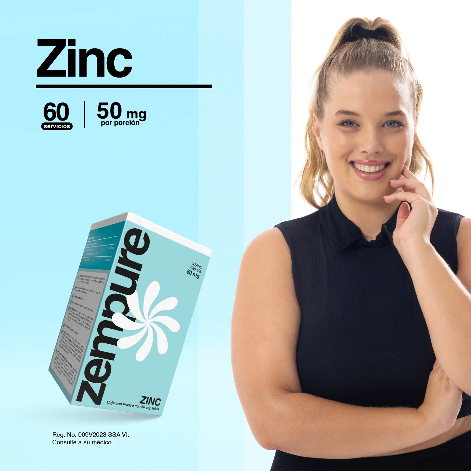 ⁠Zinc - Cápsulas de 50 mg - Zempure